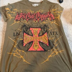 West Coast Choppers Men's Graphic Tee - Olive